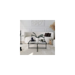 Limp - table basse design noire en verre