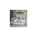 Lit banquette gigogne blanc