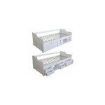 Lit banquette avec gigogne - blanc Lit banquette avec gigogne - blanc