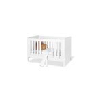 Lit bb volutif chalet blanc