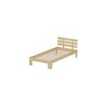 Lit en bois avec t�te de lit 90x190cm finn