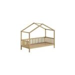 Lit cabane dallas ch�ne naturel 90x200