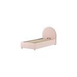 Lit coffre boucl� rose moon 90x200 cm