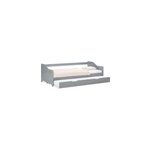 Lit gigogne 90x200 2 matelas bois gris