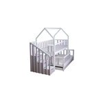 Lit gigogne cabane 80x180cm et 80x160cm