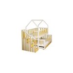 Lit gigogne cabane 80x180cm et 80x160cm