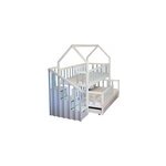 Lit gigogne cabane 80x180cm et 80x160cm