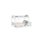Lit superpos� 90x200 et 140x200 blanc