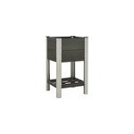 Lit sur�lev� de jardin bac � plantes 50 x 50 x 90 cm gris