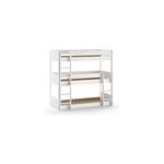 Lit triple scott 90x200 cm - blanc