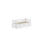 Lit vipack blanc