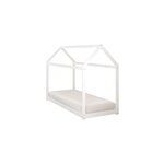 Lit zoey cabane blanc + matelas