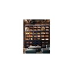 London - grande biblioth�que noire et naturelle en mindy massif