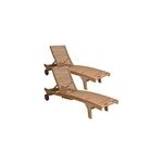 Lot de 2 bains de soleil / chaises longu