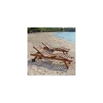 Lot de 2 bains de soleil / chaises longu