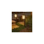 Lot de 2 balises solaires noir beamlit Lot de 2 balises solaires noir beamlit