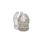 Lot de 2 bavoirs � poche little for