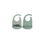 Lot de 2 bavoirs en silicone Lot de 2 bavoirs en silicone