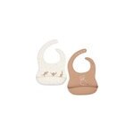 Lot de 2 bavoirs en silicone kangaroots