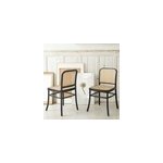 Lot de 2 chaises en acajou