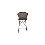 Lot de 2 chaises pour lot central 63 cm en rsine tresse marron - palma