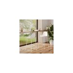 Lot de 2 chaises pour lot central 65 cm blanches - leni