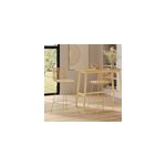 Lot de 2 chaises pour �lot central 66 cm en rotin naturel - tamara