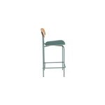 Lot de 2 chaises pour lot central en tissu bleu canard 65 cm - alba