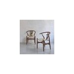 2 chaises mindi massif finition noyer