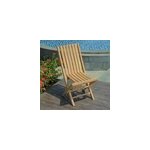 Lot de 2 chaises pliantes teck karimun