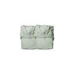 Lot de 2 draps housse junior sauge Lot de 2 draps housse junior sauge