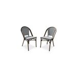 Lot de 2 fauteuils de jardin bistro