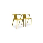 Lot de 2 fauteuils de jardin empilables en polypropyl�ne