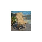 Lot de 2 fauteuils pliants teck karimun