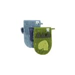 Lot de 2 gants de toilette mr. dino et mrs. elephant