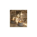 Lot de 3 bougies led effet flamme, blanc chaud, avec minuterie 6 h