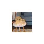 Lot de 3 boules en m�tal dor� avec 45 micro led, d�co lumineuse � poser