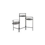 Lot de 3 portes plante en m�tal leaf noi