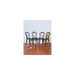 Lot de 4 chaises bistrot noir n�1110