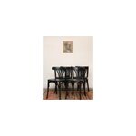 Lot de 4 chaises de bistrot noires n�1113