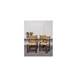 Lot de 4 chaises en bois et paille n�909