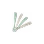 Lot de 4 cuillres 1er age silicone