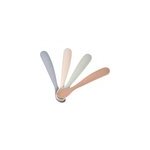 Lot de 4 cuill�res silicone 1er �ge natural set