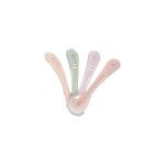 Lot de 4 cuill�res silicone 2�me �ge set barbe � papa guimauve vert de gris lila