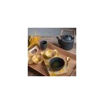 Lot de 4 gobelets � th� snow black mat