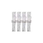 Lot de 4 ronds de serviettes bracelets