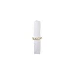 Lot de 4 ronds de serviettes perles Lot de 4 ronds de serviettes perles