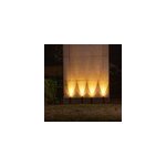 Lot de 4 spots solaires led noir roundy