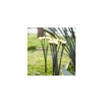 Lot de 4 torches solaires noir lyra Lot de 4 torches solaires noir lyra