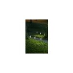 Lot de 5 lanternes solaires en inox blc Lot de 5 lanternes solaires en inox blc